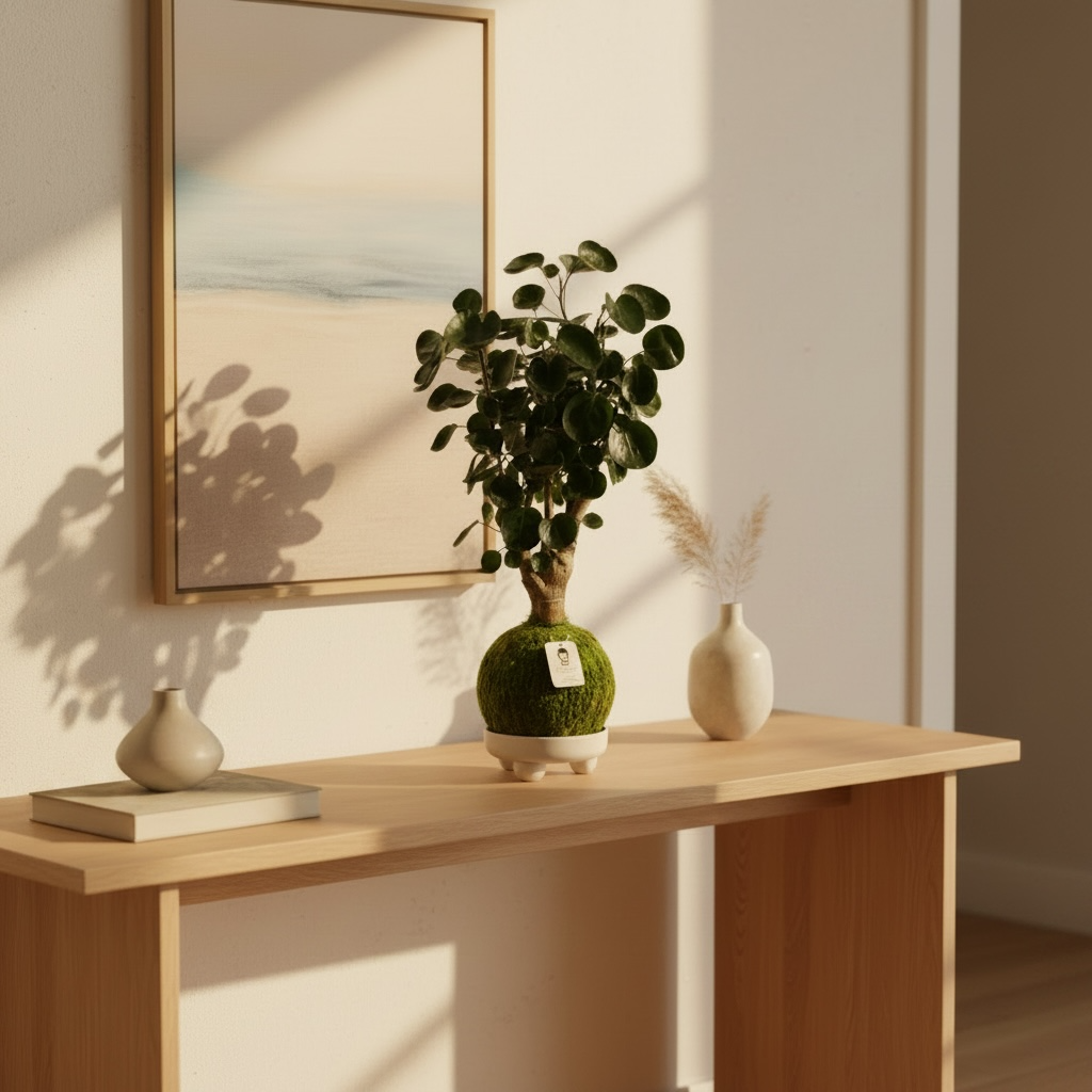 Aralia Fabian | Moss Ball Kokedama
