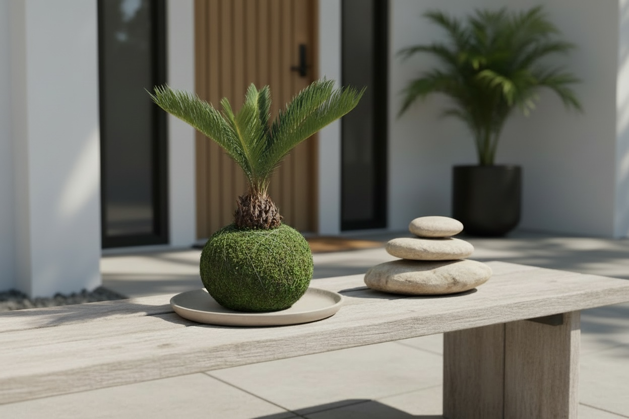 King Sago Palm | Moss Ball Kokedama