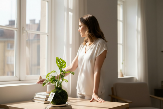 Monstera Swiss Cheese | Moss Ball Kokedama